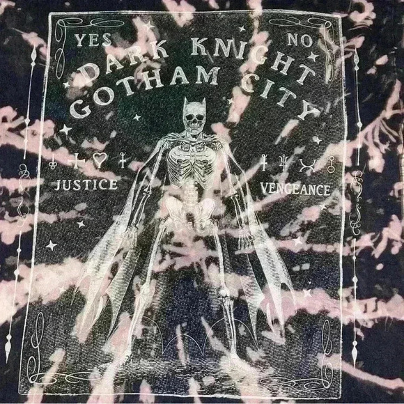 Dark Knight Bleached Tarot Card T-Shirt - Picture 2 of 4